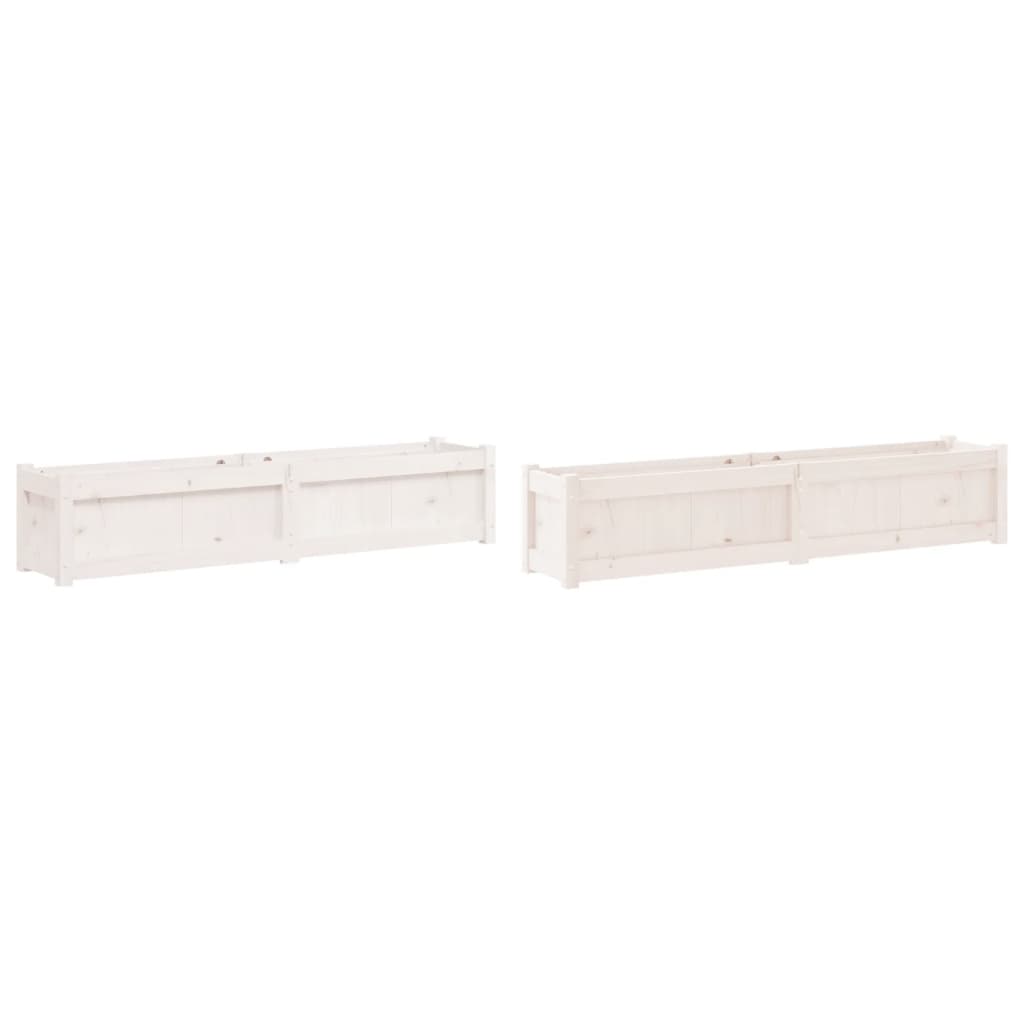 Vidaxl Fioterrs 2 PC CM Solid Pine White