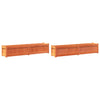 Vidaxl Fioterrs 2 PC CM Solid Pine Wash Brown