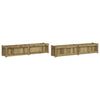 Vidaxl Plantadores 2 PC CM Madera impregnada