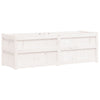 Casella di pianificazione Vidaxl 150x50x50 cm Pino solido