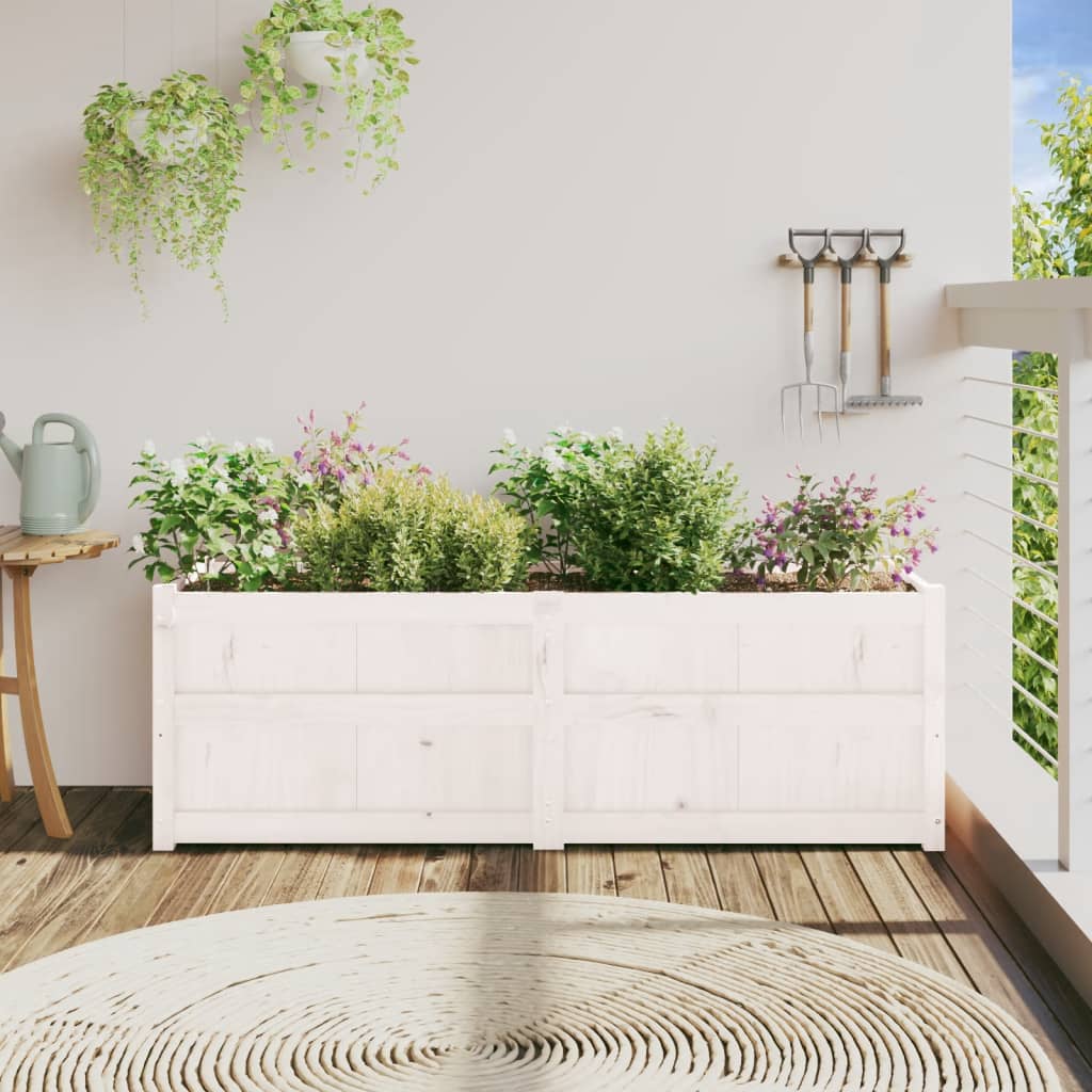 Casella di pianificazione Vidaxl 150x50x50 cm Pino solido