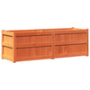Fioriera Vidaxl 150x50x50 cm Pinna solida marrone