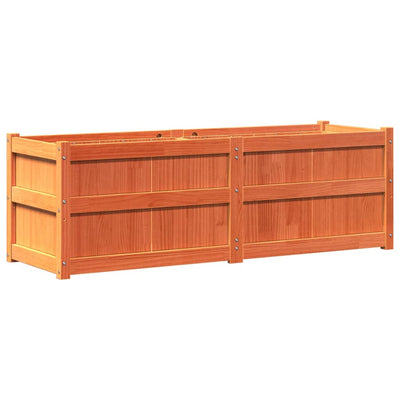 Fioriera Vidaxl 150x50x50 cm Pinna solida marrone