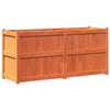 Fioriera Vidaxl 150x50x70 cm Pinna solida marrone