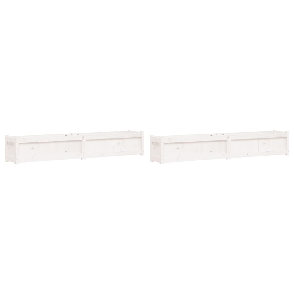 Vidaxl Fioterrs 2 PC CM Solid Pine White
