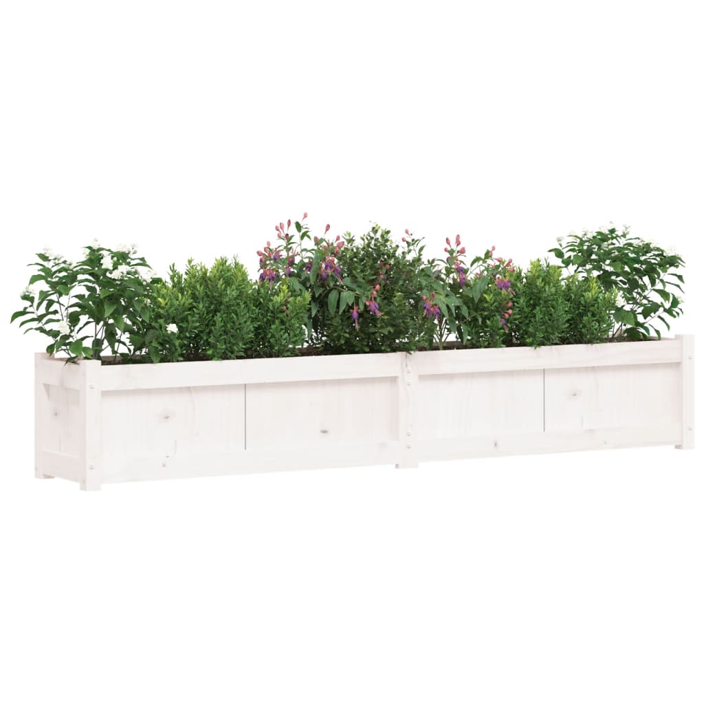 Vidaxl Plantadores 2 PC CM Solid Pine White