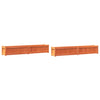 Vidaxl Fioterrs 2 PC CM Solid Pine Wash Brown