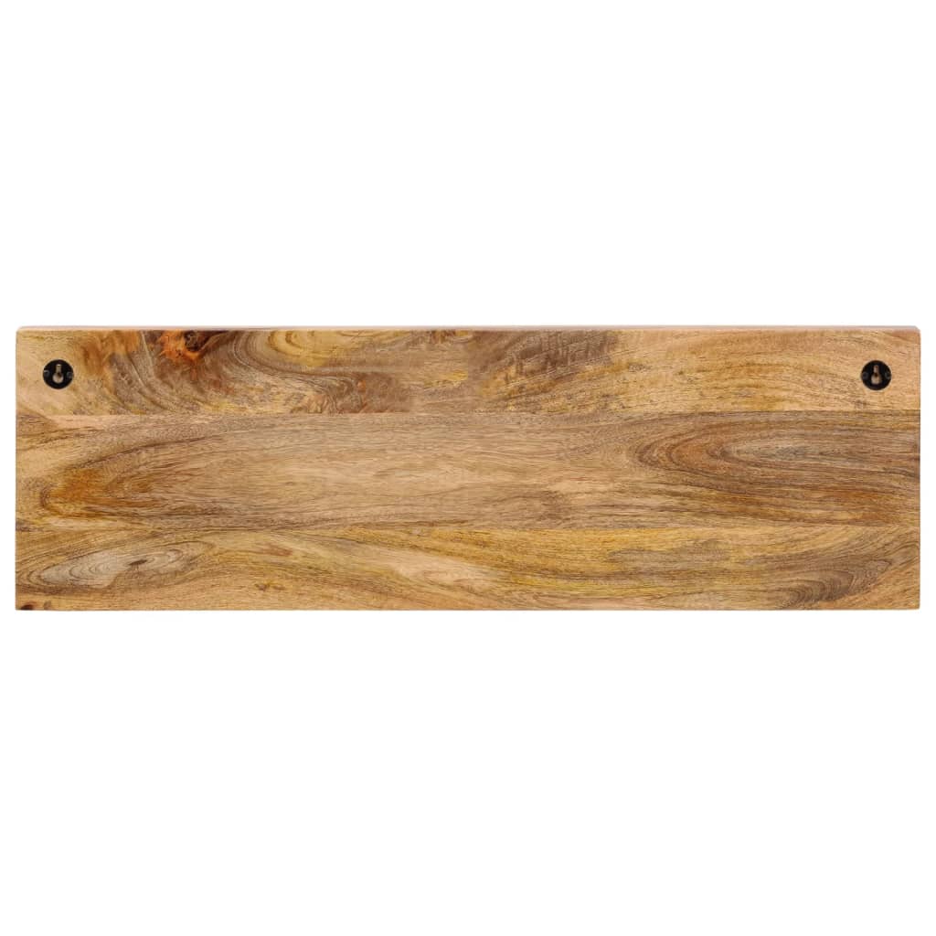 Rastrellino da parete Vidaxl con 5 ganci in legno di mango solido
