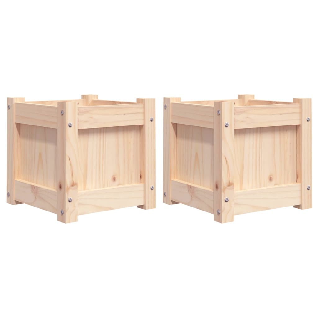 Vidaxl Plantadores 2 PC CM Solid Pine