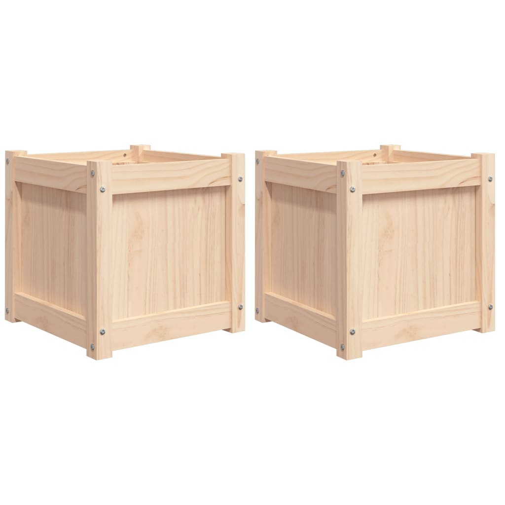 Vidaxl Planners 2 PC CM Solid Pine