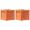 Vidaxl Fioterrs 2 PC CM Solid Pine Wash Brown