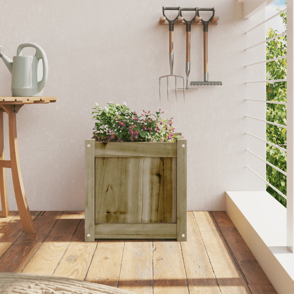 Vidaxl Planning Box 40x40x40 cm Pine impregnado