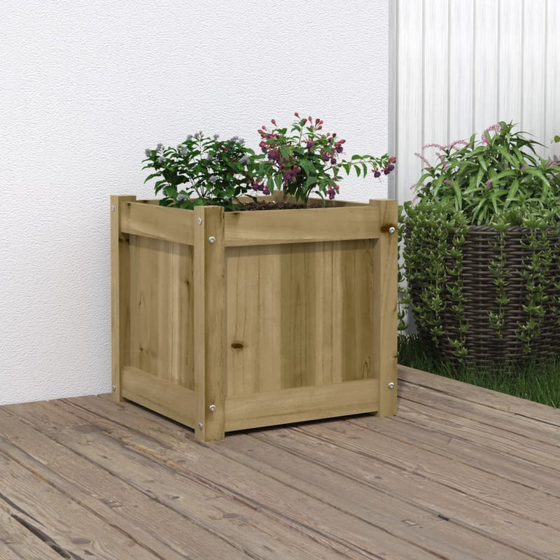 Vidaxl Planning Box 40x40x40 cm Pine impregnado