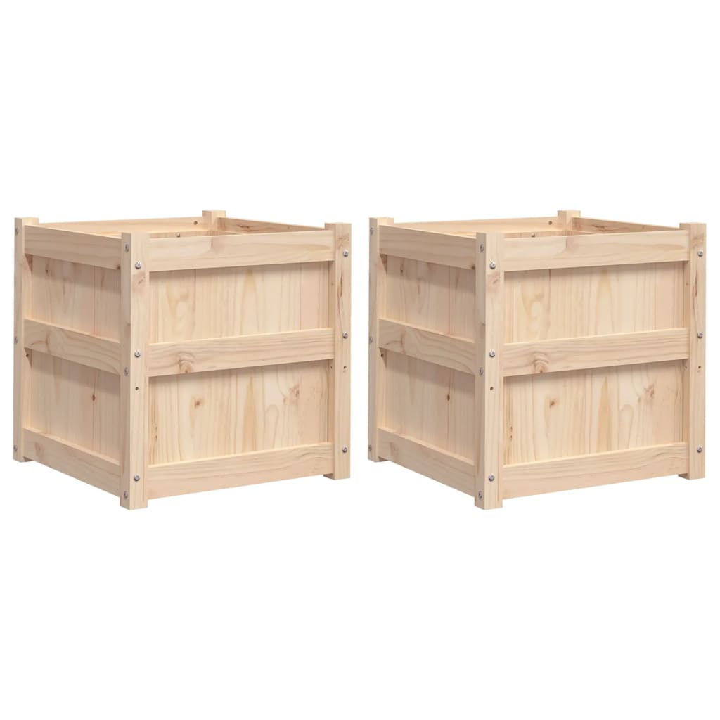 Vidaxl Plantadores 2 PC CM Solid Pine