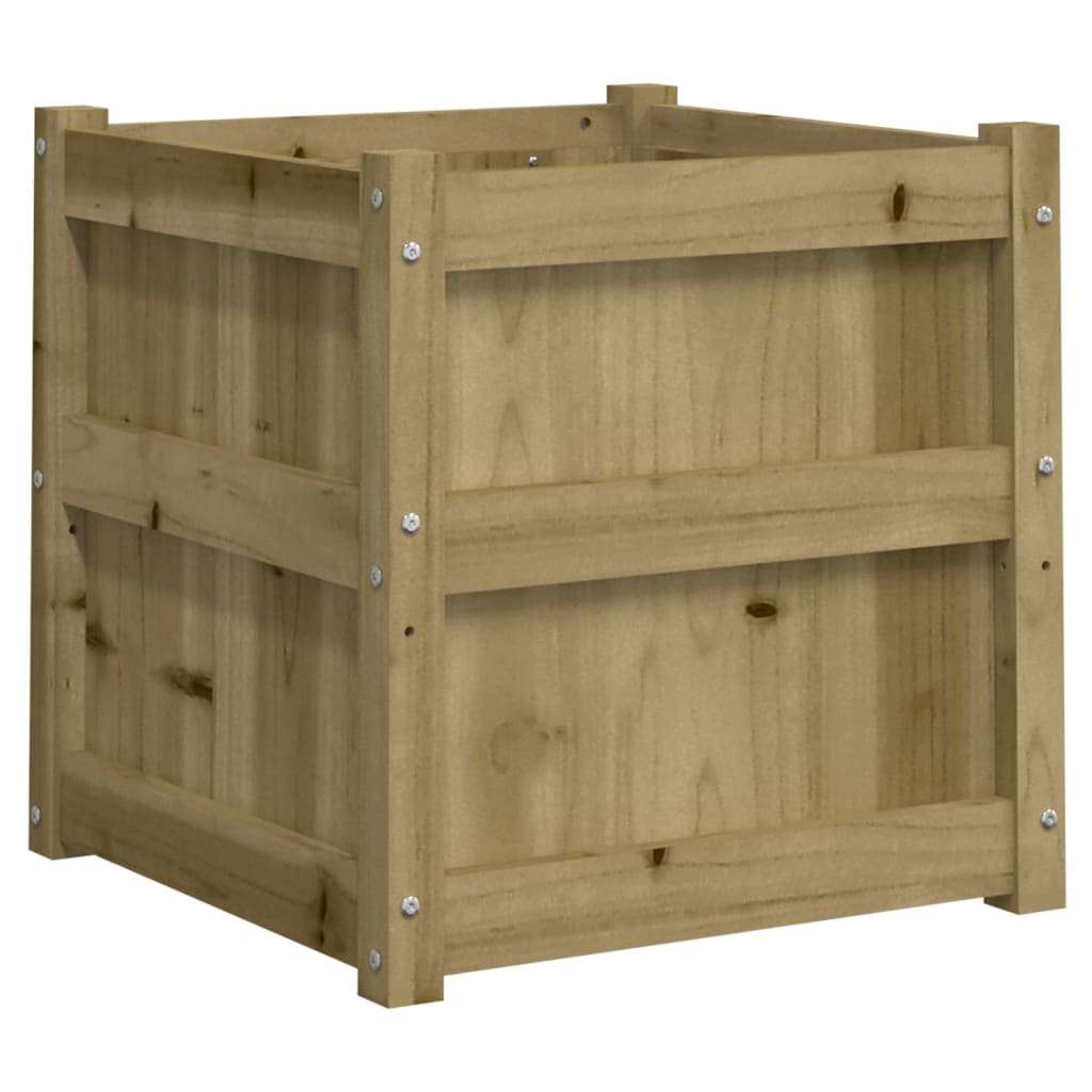 Casella di pianificazione Vidaxl 50x50x50 cm Pine impregnato