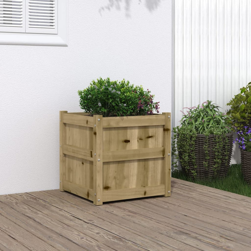 Casella di pianificazione Vidaxl 50x50x50 cm Pine impregnato