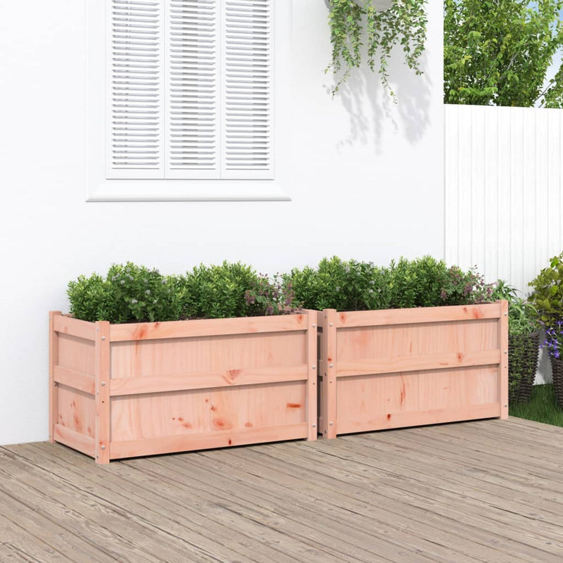 Vidaxl Plantadores 2 PCS Douglhout sólido