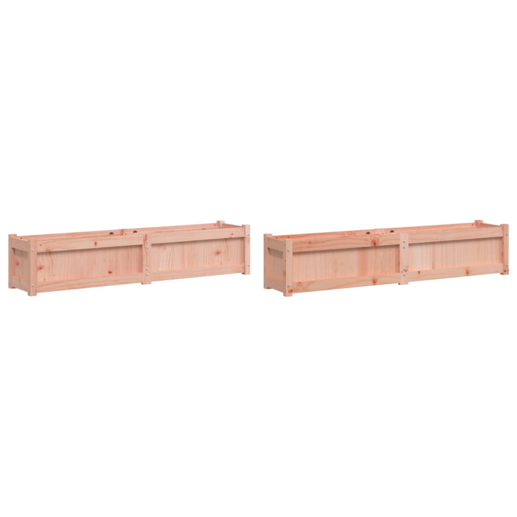 Vidaxl Plantadores 2 PCS Douglhout sólido
