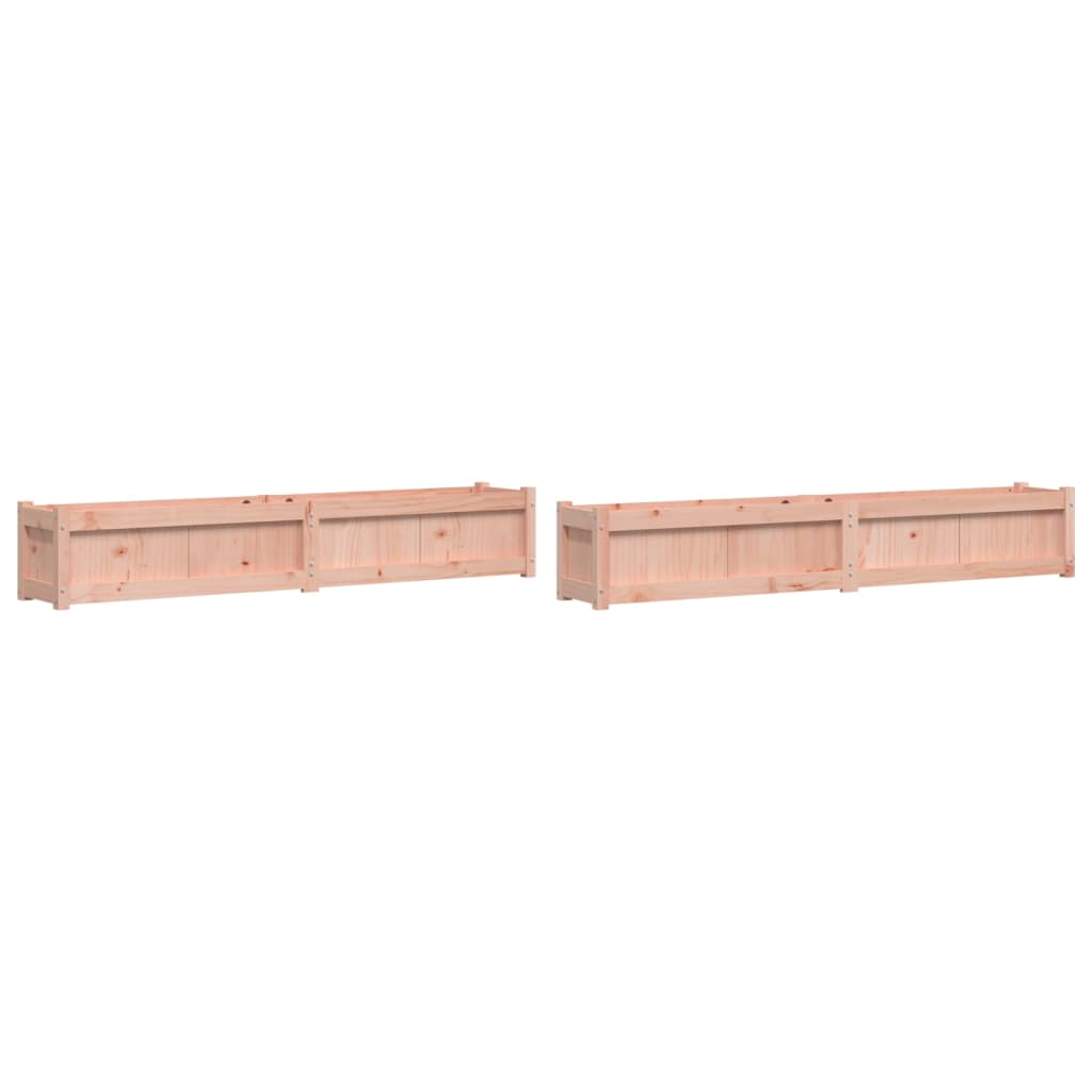 Vidaxl Plantadores 2 PCS Douglhout sólido