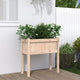Vidaxl fioriera con gambe 70x31x70 cm pino solido