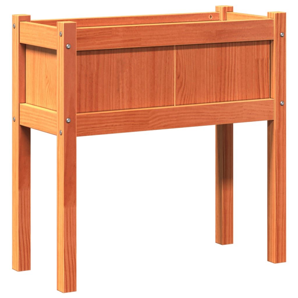 Plantilla Vidaxl con piernas 70x31x70 cm de madera de pino marrón marrón