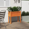 Vidaxl fioriera con gambe 70x31x70 cm la lavaggio in legno di pino marrone
