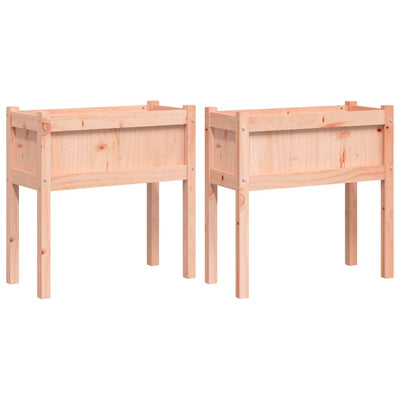 Vidaxl fioriere con gambe 2 pezzi solido Douglashout