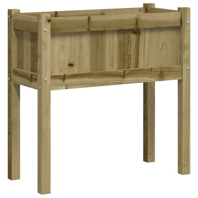 Plantilla Vidaxl con piernas 70x31x70 cm Pine impregnado