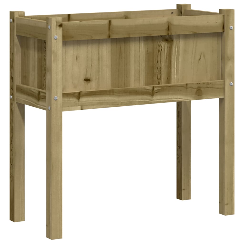Plantilla Vidaxl con piernas 70x31x70 cm Pine impregnado