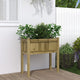 Plantilla Vidaxl con piernas 70x31x70 cm Pine impregnado