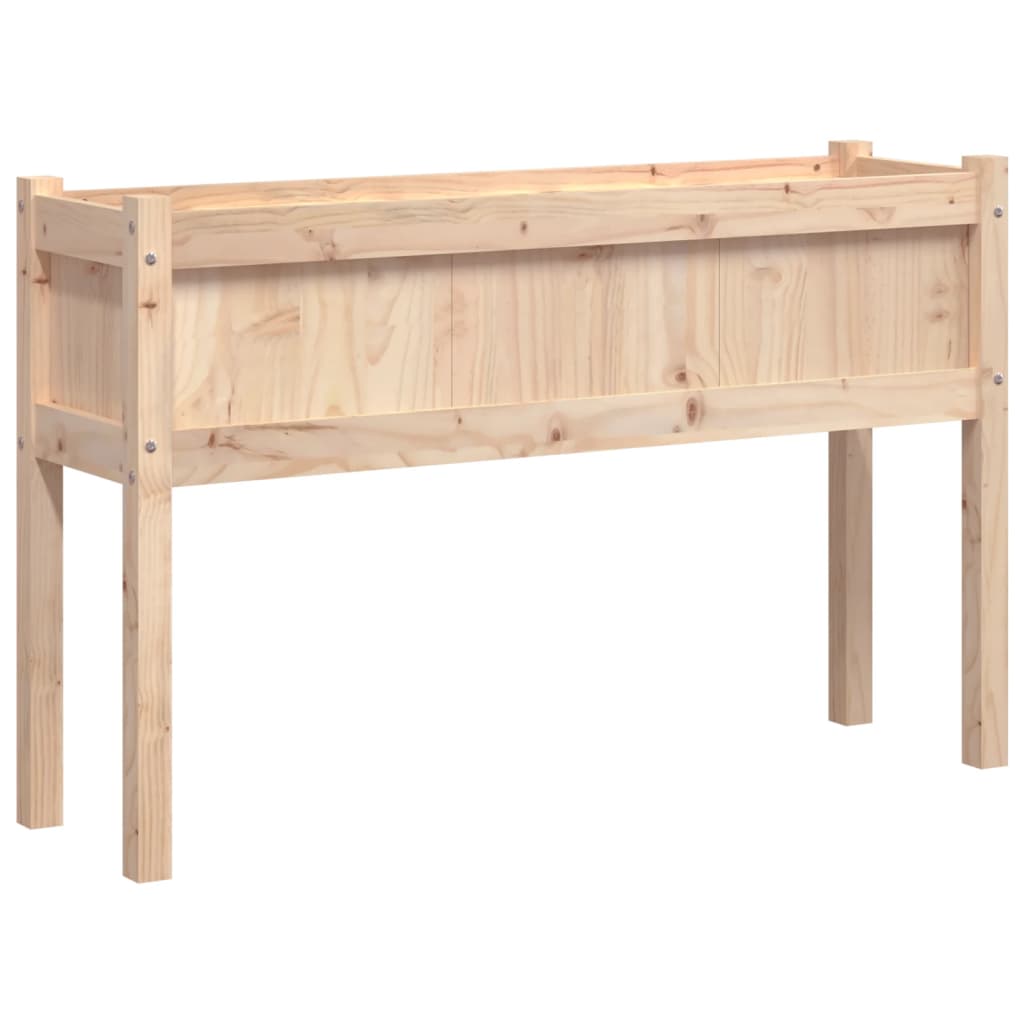 Vidaxl fioriera con gambe 110x31x70 cm pino solido