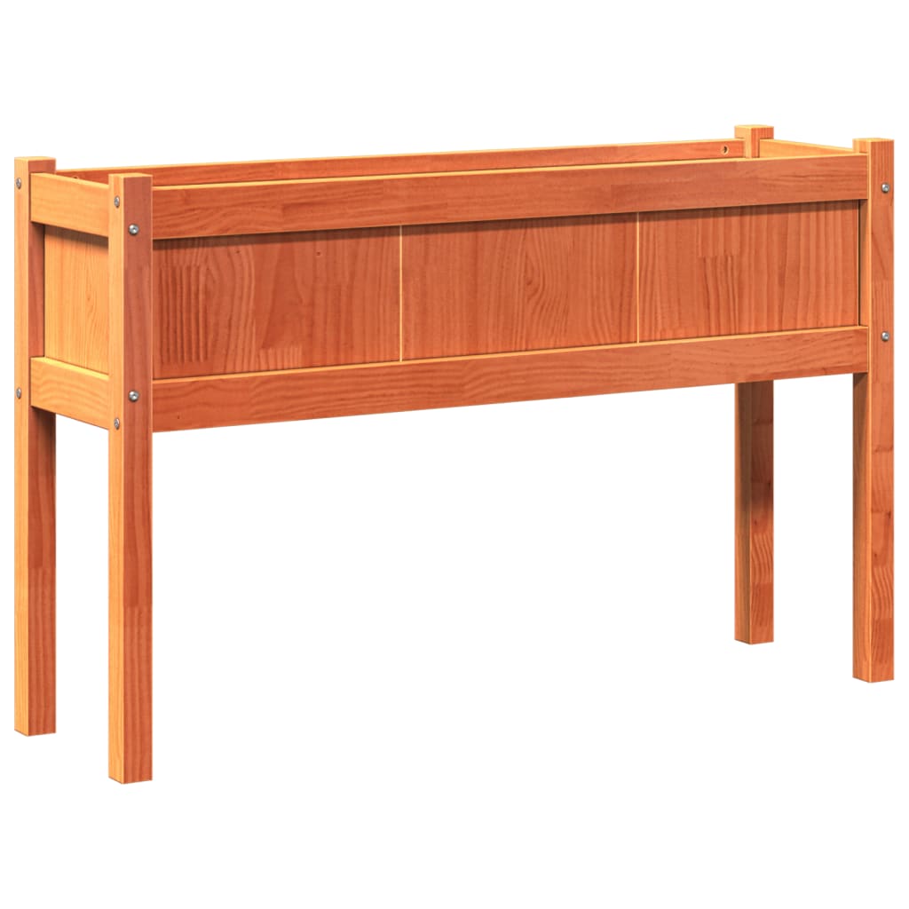 Plantilla Vidaxl con piernas 110x31x70 cm de madera de pino marrón