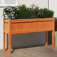 Plantilla Vidaxl con piernas 110x31x70 cm de madera de pino marrón