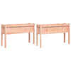 Plantadores Vidaxl con Legs 2 PCS Douglhout sólido