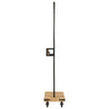 Rastrello per vestiti Vidaxl con ruote 90x35x190 cm Legno di mango solido e ferro