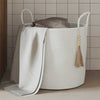 Cesto portaoggetti Vidaxx ø 40x35 cm cotone bianco