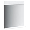 Vidaxl badkamerspiegel met schap berg 60x12x70 cm massief hout wit
