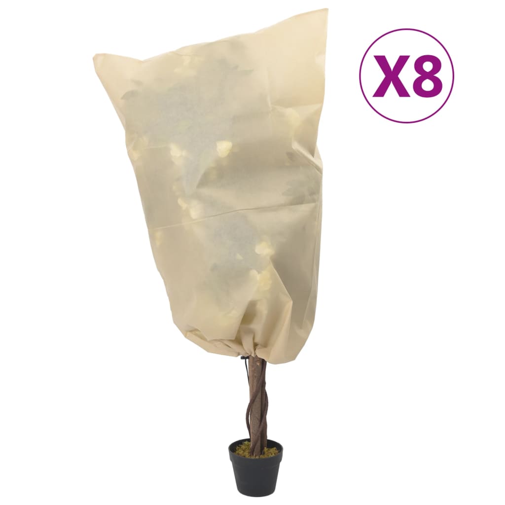 Copripiante Vidaxxl con cordoncino 8 pz 70 g m² 0,8x1,2 m