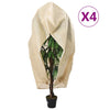 Copripiante Vidaxxl con cerniera 4 pz 70 g m² 1x1,55 m