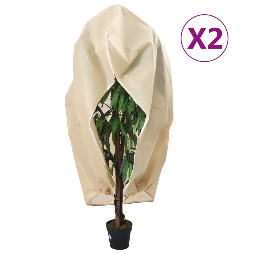 Copripiante Vidaxxl con cerniera 2 pz 70 g m² 3,93x3,5 m
