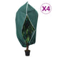Copripiante Vidaxxl con cerniera 4 pz 70 g m² 1x1,55 m