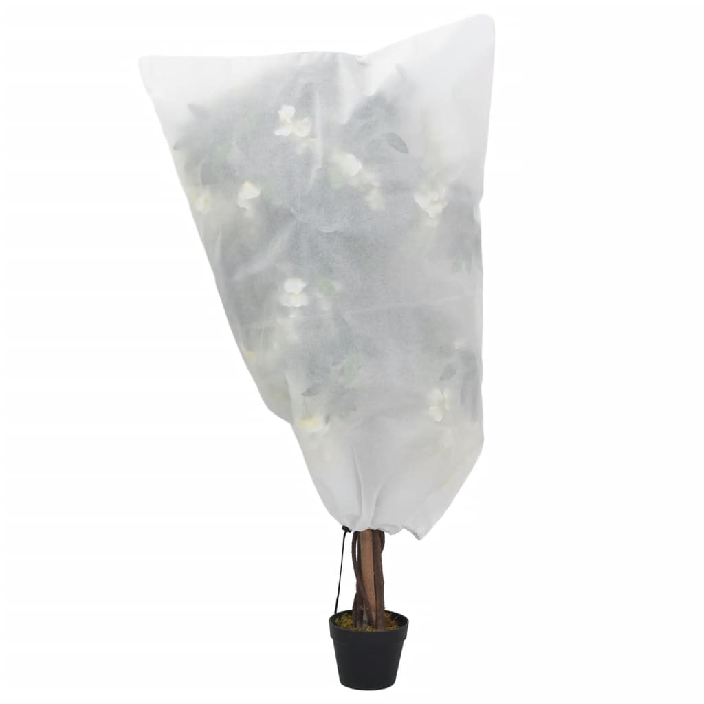 vidaxxl cubre plantas con cordón 12uds 70 g m² 0,8x1 m