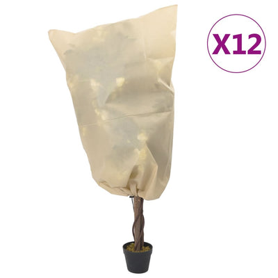 Copripiante Vidaxxl con cordoncino 12 pz 70 g m² 0,8x0,8 m