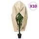 Vidaxxl cubre plantas con cremallera 10uds 70 g m² 2,36x2 m