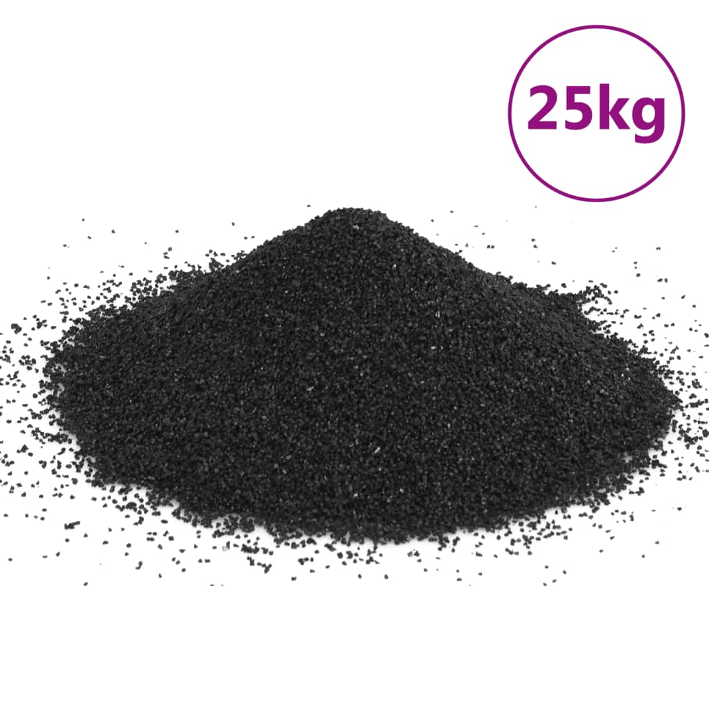 Vidaxl Aquarium Sand 25 kg 0,2-2 mm nero