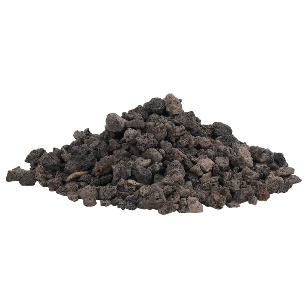 Vidaxl Lava pietre 25 kg 1-2 cm nero