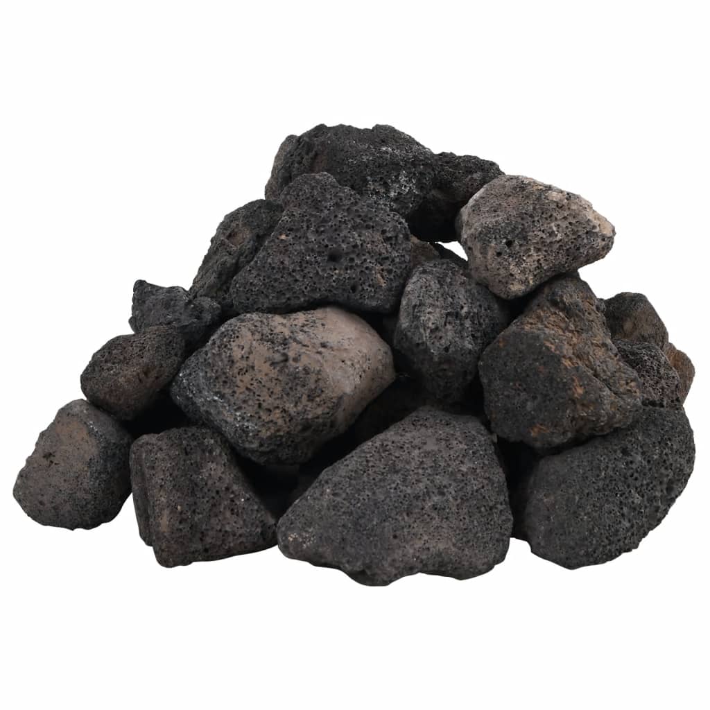 Vidaxl Lava Stones 10 kg 5-8 cm Negro