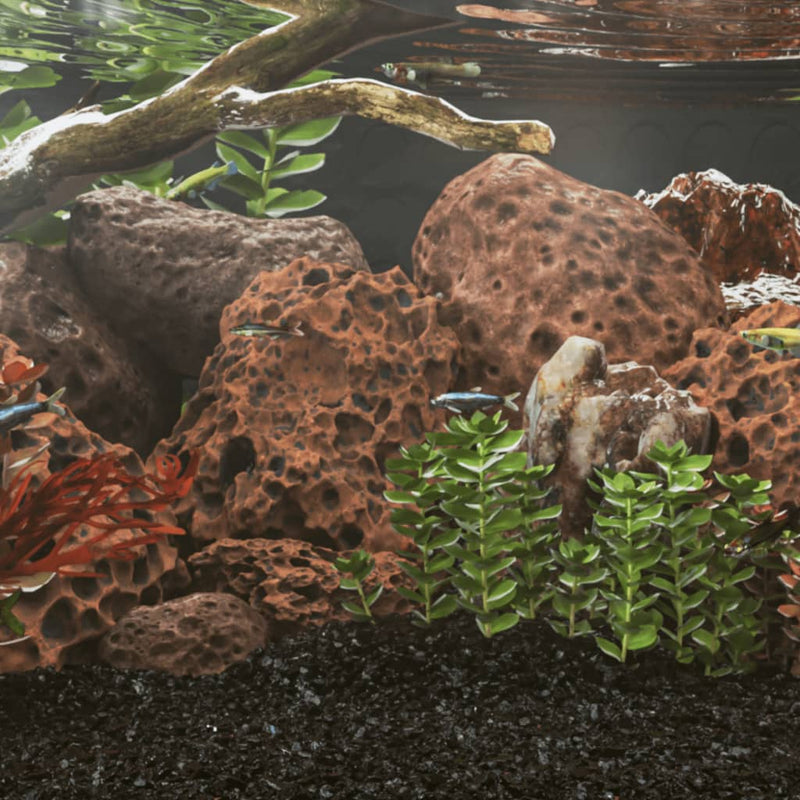 Vidaxl Lava Stones 10 kg 10-30 cm di rosso