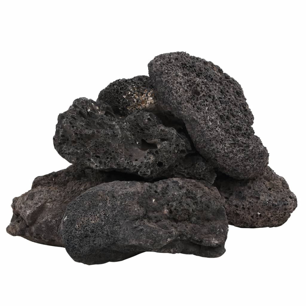 Vidaxl Lava Stones 10 kg 10-30 cm Negro