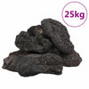 Vidaxl Lava pietre 25 kg 10-30 cm nero
